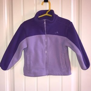 Two Toned Purple Zip Up Jacket